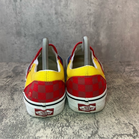 Vans Slip On Sneakers Colorblock Checkered Sneakers Mens sz9/Womens sz 10.5 - Picture 4 of 6